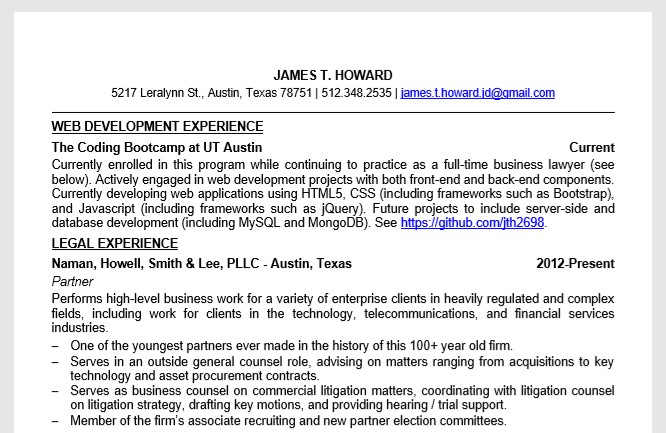 James' resume. Click here.